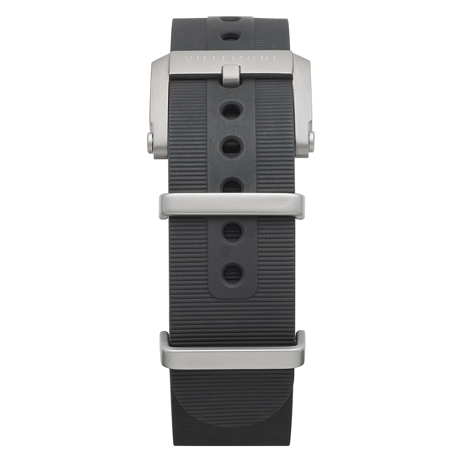 VILLEMONT Limited Edition Mens Tenacity Swiss Movement Granite Black Dial 20ATM Water Resistant Mens Watch with Black - Stainless Steel Strap