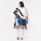 Tamsy Satin Kaftan (Curve Size)-Multi
