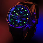 VOSTOK EUROPE Automatic Movt. Atomic Age 20ATM WR Mens Watch with Black Genuine Leather Strap