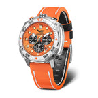 VOSTOK EUROPE Systema Periodicum Neon 20ATM WR Mens Watch with Orange Leather Strap