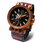 VOSTOK EUROPE Energia Automatic Movt. 30ATM WR Black Dial Bronze Plated Mens Watch with Black Strap