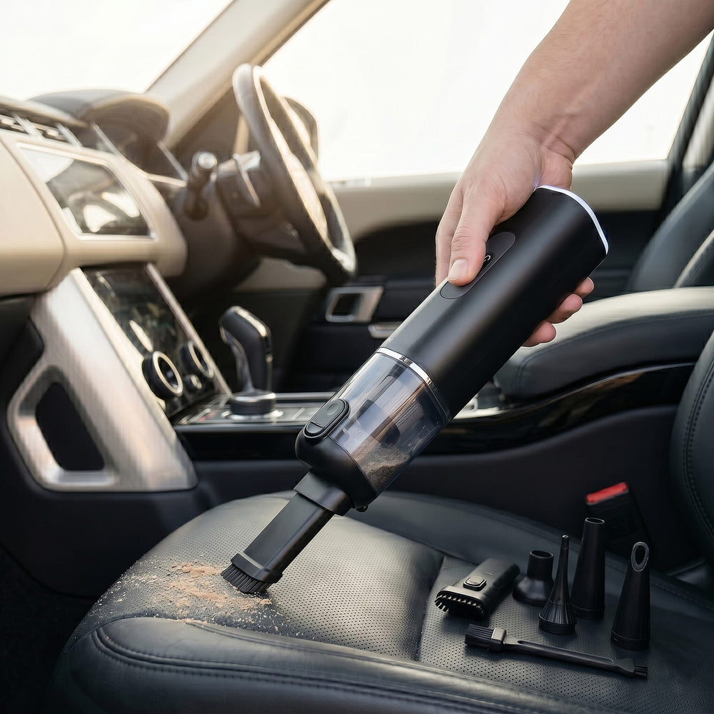 Bliss - Beyond Handheld Car Vacuum Cleaner - 18KPA High-Suction Portable Auto Hoover, 120W Rechargeable Type-C Car Detailing Tool - Black