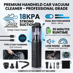 Bliss - Beyond Handheld Car Vacuum Cleaner - 18KPA High-Suction Portable Auto Hoover, 120W Rechargeable Type-C Car Detailing Tool - Black