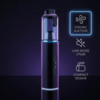 Bliss - Beyond Handheld Car Vacuum Cleaner - 18KPA High-Suction Portable Auto Hoover, 120W Rechargeable Type-C Car Detailing Tool - Black
