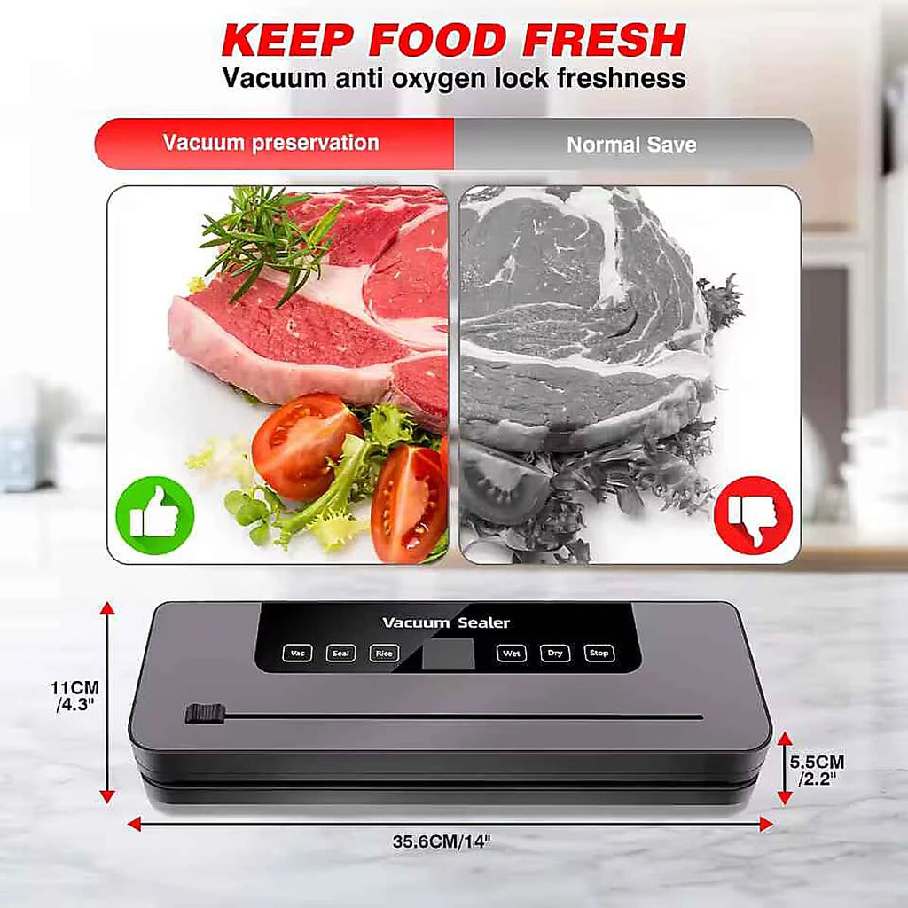 Vacuum Sealing Machine with Bags - White