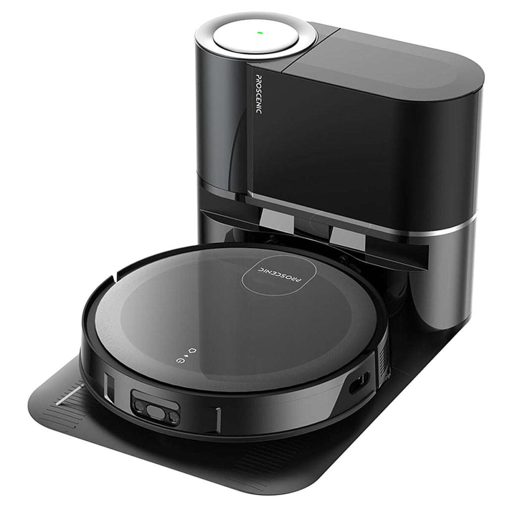 Proscenic X1 Robot Vacuum Cleaner with Mop, 2.5L Self Emptying Technology & Alexa Control (3000 Pa) - Black