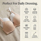 Valbonne Womens Pack Of 2 Padded Underwire T-Shirt Bra With Lace Detail (Size 38DD) - Beige - White
