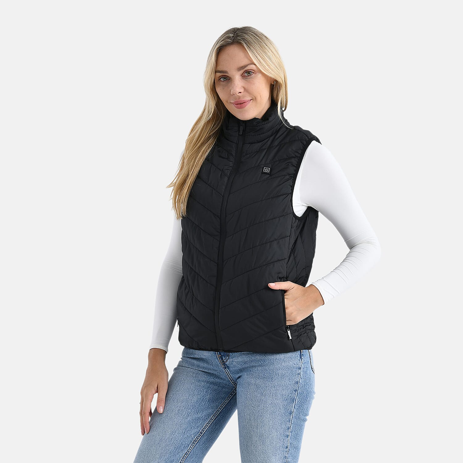 Valisserie Lightweight Heating Gilet with 4-Way Heating System (Size XXL) - Black