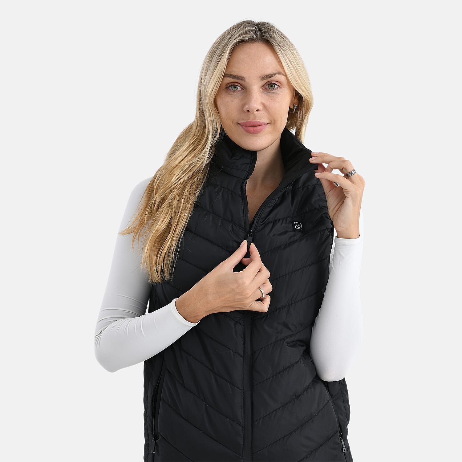 Valisserie Lightweight Heating Gilet with 4-Way Heating System (Size XXL) - Black