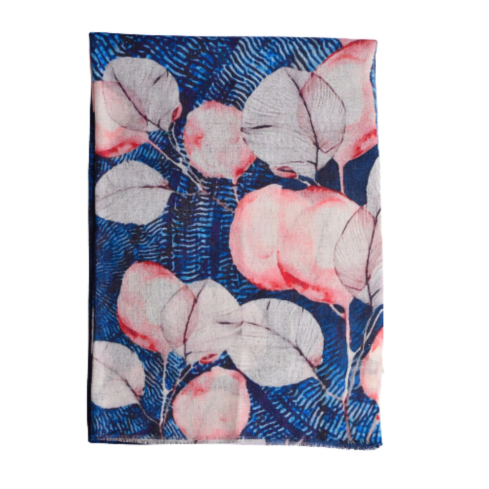 Valissiere 100% Cashmere Wool Scarf (Size 195 X 70 Cm) - Indigo