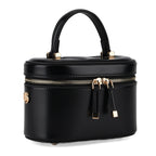 Valissiere Designer Inspired Genuine Leather Structured Vanity Top Handle Bag