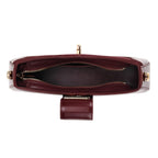 THE EPITOME OF LUXURY - Valisseire 100% Genuine Exquisite Leather Baguette Style Crossbody Bag - Mulberry