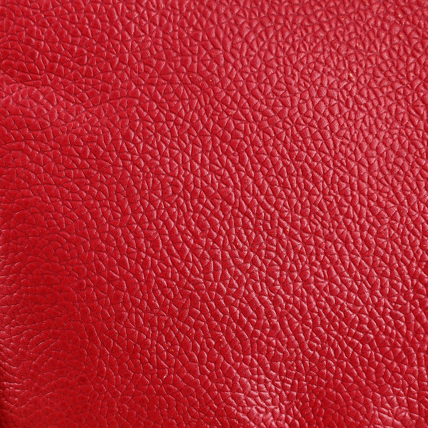 Valissiere Croc Embossed Genuine Leather Crossbody Sling Bag With Front Zip Pocket - Red