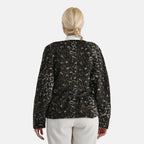 Valissière Women’s Leopard Print Belted Coat with Soft Knit Finish