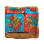 Valissiere Silk Printed Scarf (Size - One Size) - Yellow