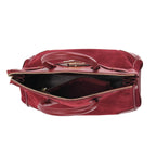 "Color-Burgundy Size-Profile- Genuine leather Crossbody bag with gift box Wall (exterior)-Genuine leather Lining (Interior)-PVC Pockets (exterior)-Zipped-1 Pockets (interior)-  Zipped-1,slip-1; Measur