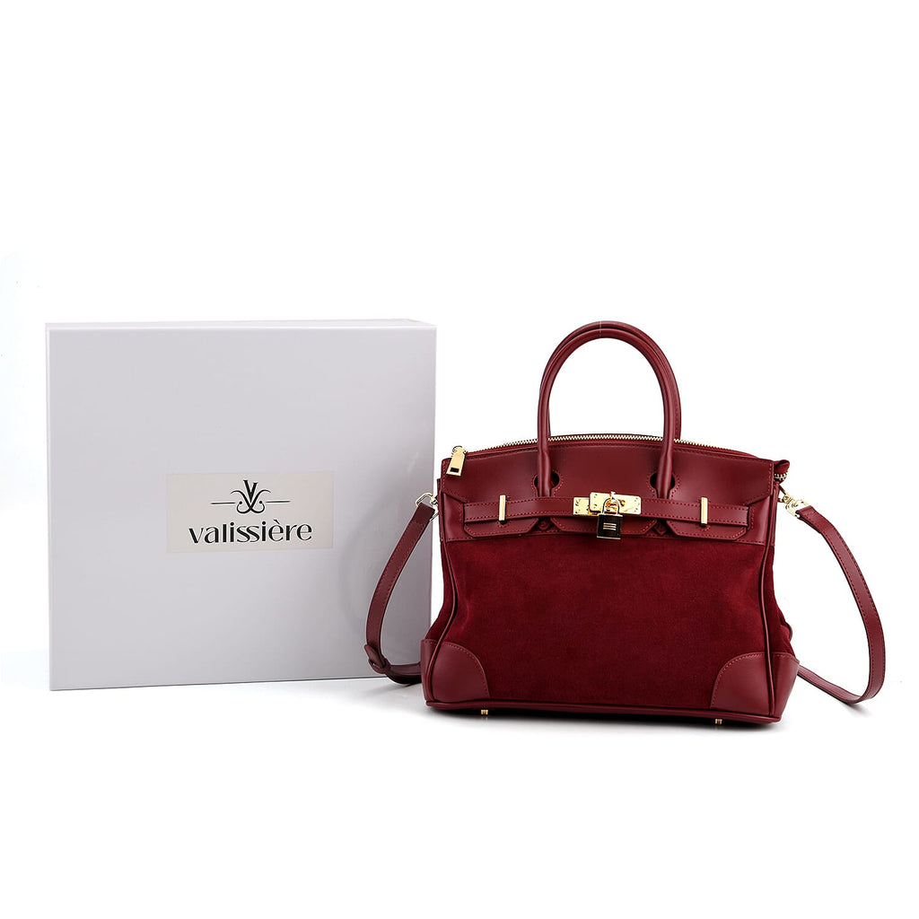"Color-Burgundy Size-Profile- Genuine leather Crossbody bag with gift box Wall (exterior)-Genuine leather Lining (Interior)-PVC Pockets (exterior)-Zipped-1 Pockets (interior)-  Zipped-1,slip-1; Measur