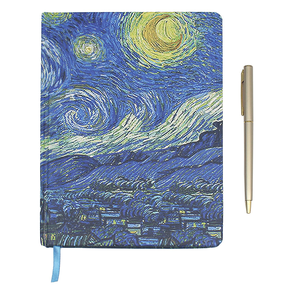 Van Gogh Starry-Night Notebook with Pen