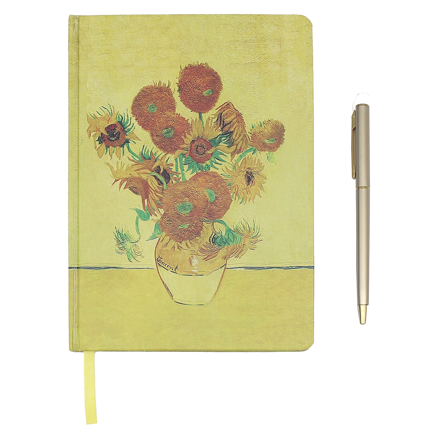 Van Gogh Sunflower Notebook with Pen