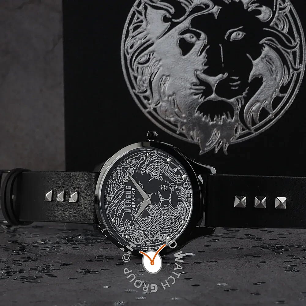 Versace Versus Nero Cint Pelle Quartz Movt. Analog Watch With Black Strap