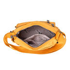 Versatile Messenger Crossbody Bag with Adjustable Strap - Yellow