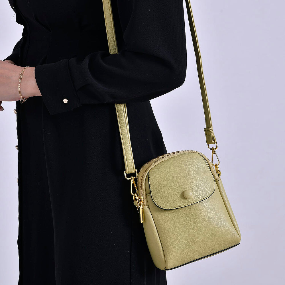 DEAL OF THE DAY - Versatile Small Western Crossbody Bag with Detachable Shoulder Strap - Olive