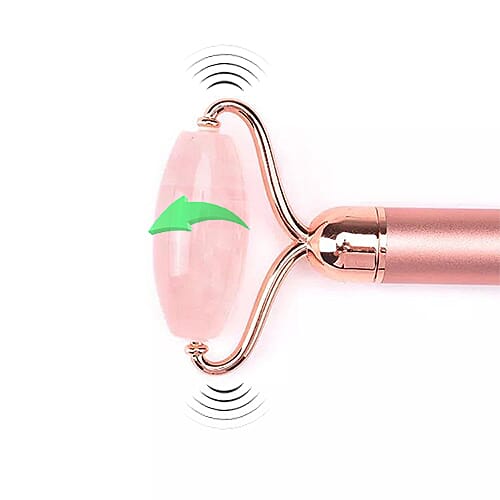 Vibrating Roller - Rose Quartz (AA Battery not included)