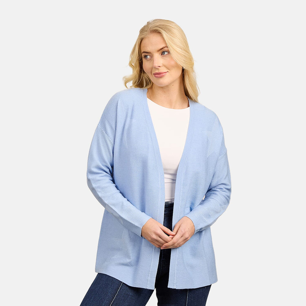 Mudflower Star & Ottoman Print Cardigan (Size 10) - Cool Blue