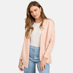 Mudflower Star & Ottoman Print Cardigan (Size 16) - Peach