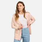 Mudflower Star & Ottoman Print Cardigan (Size 16) - Peach