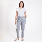 Ladies Elastic Waist Trouser (Size 12) - Light Grey