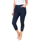 Closeout Deal - Maison Crotchet Bengaline Trouser (Size S) - Navy