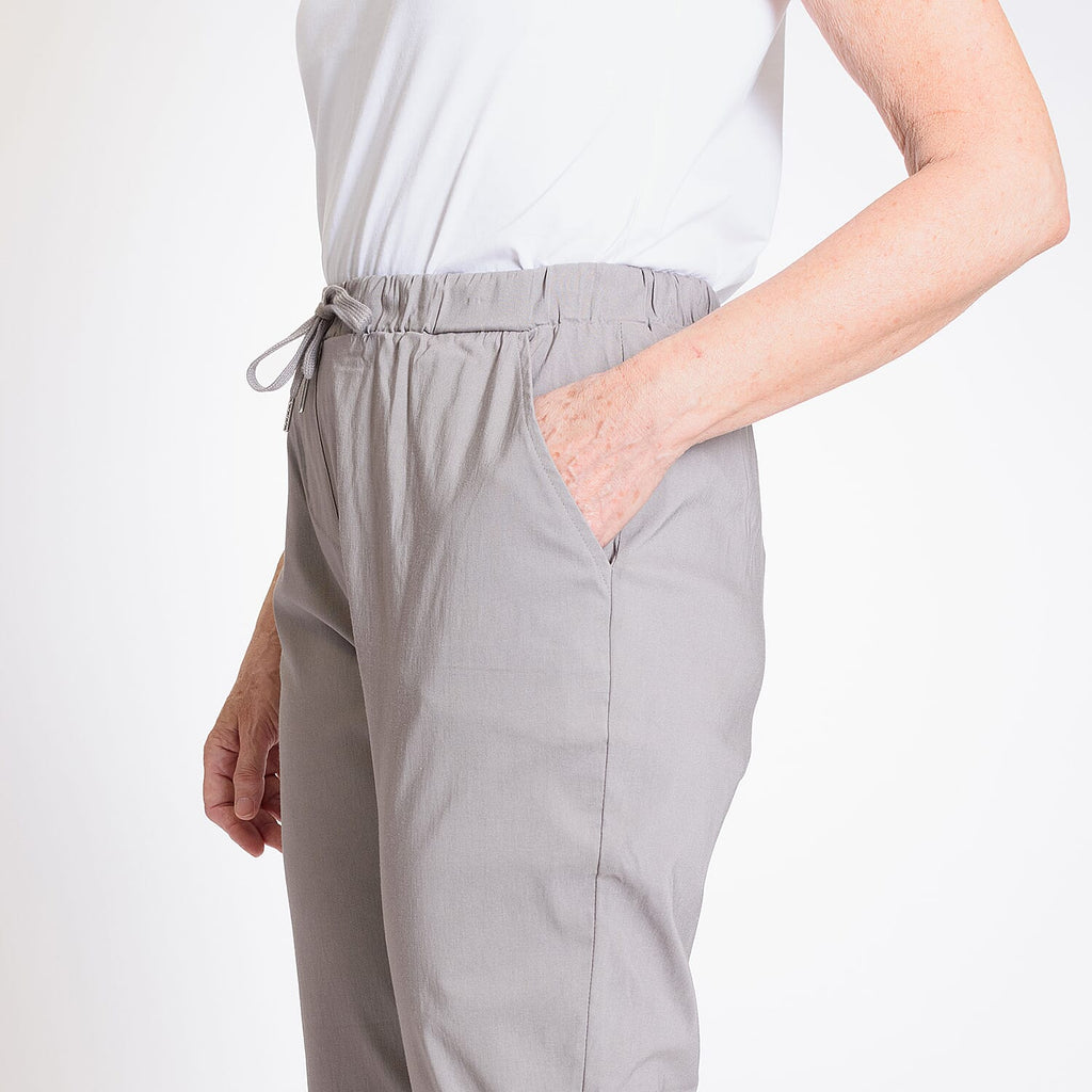 Ladies Elastic waist Trouser (Size 18) - Taupe