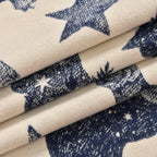 Viscose Printed Shawl (Size 185x65 cm) - Beige Blue & Beige