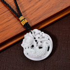 Natural Jade Vista Crest Hanging Decoration (Size - One Size) - White & Black