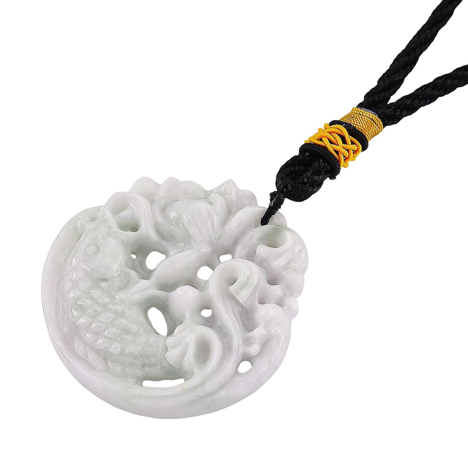 Natural Jade Vista Crest Hanging Decoration (Size - One Size) - White & Black