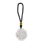 Natural Jade Vista Crest Hanging Decoration (Size - One Size) - White & Black