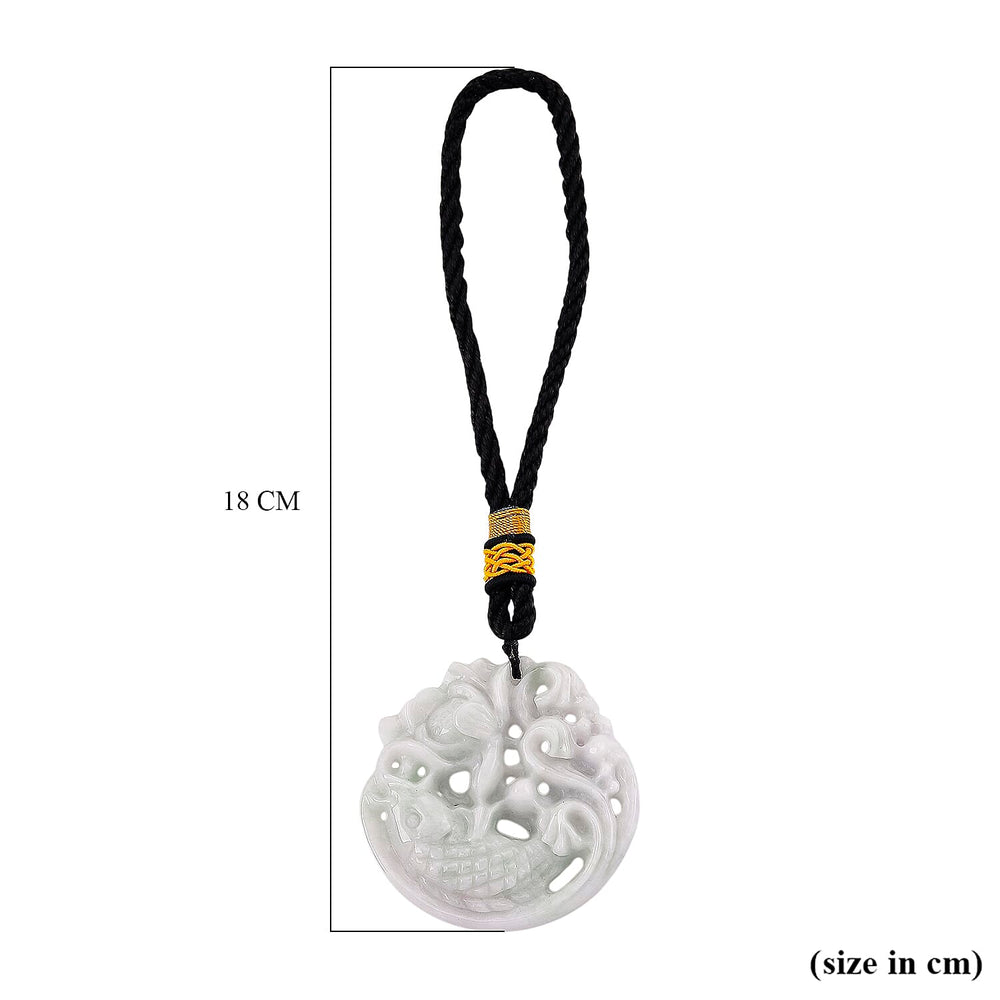 Natural Jade Vista Crest Hanging Decoration (Size - One Size) - White & Black