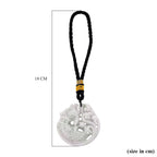 Natural Jade Vista Crest Hanging Decoration (Size - One Size) - White & Black