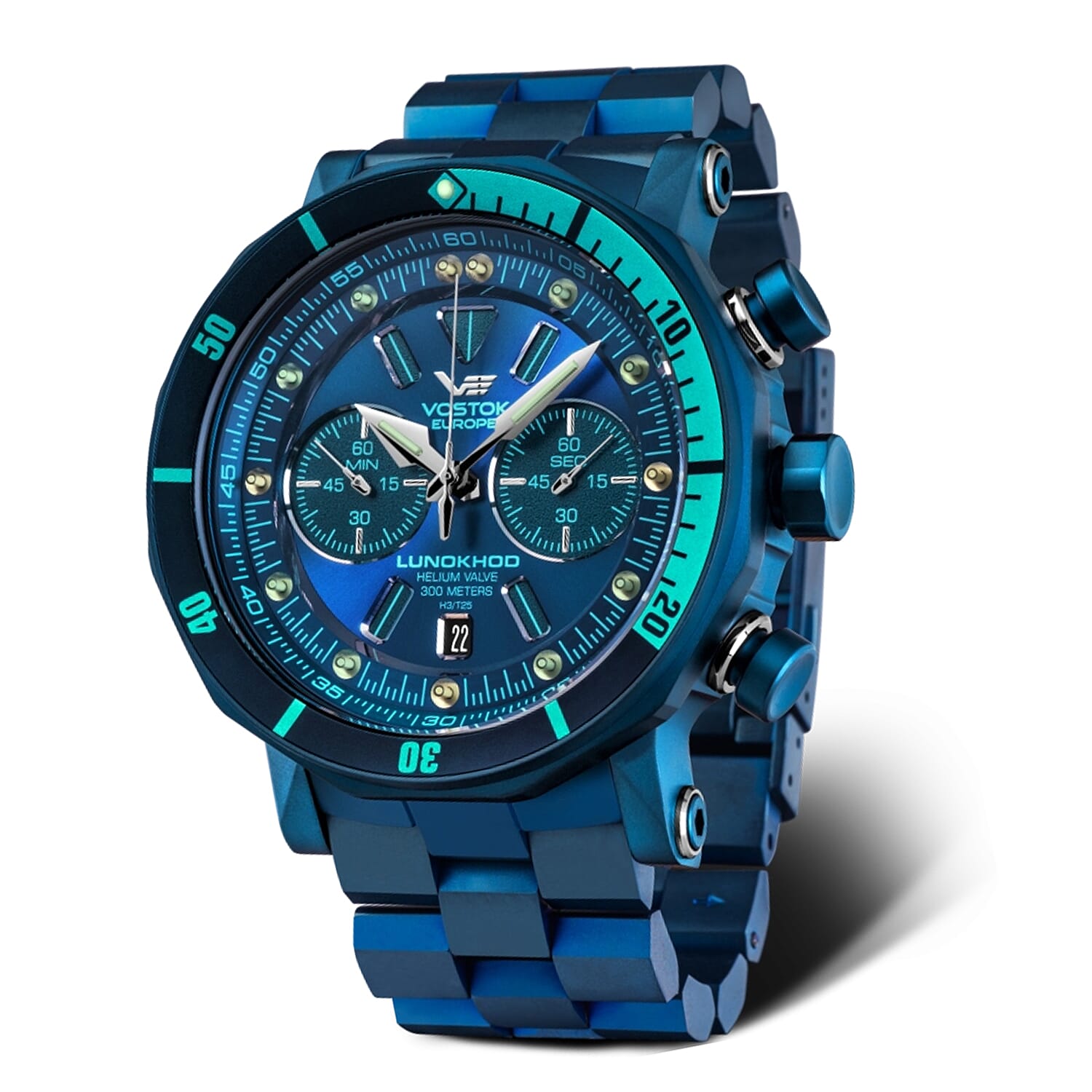 Vostok Europe Lunokhod with a Blue Dial