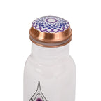 Bliss - Beyond Seven Chakra 32oz Copper Water Bottle - White - Multi