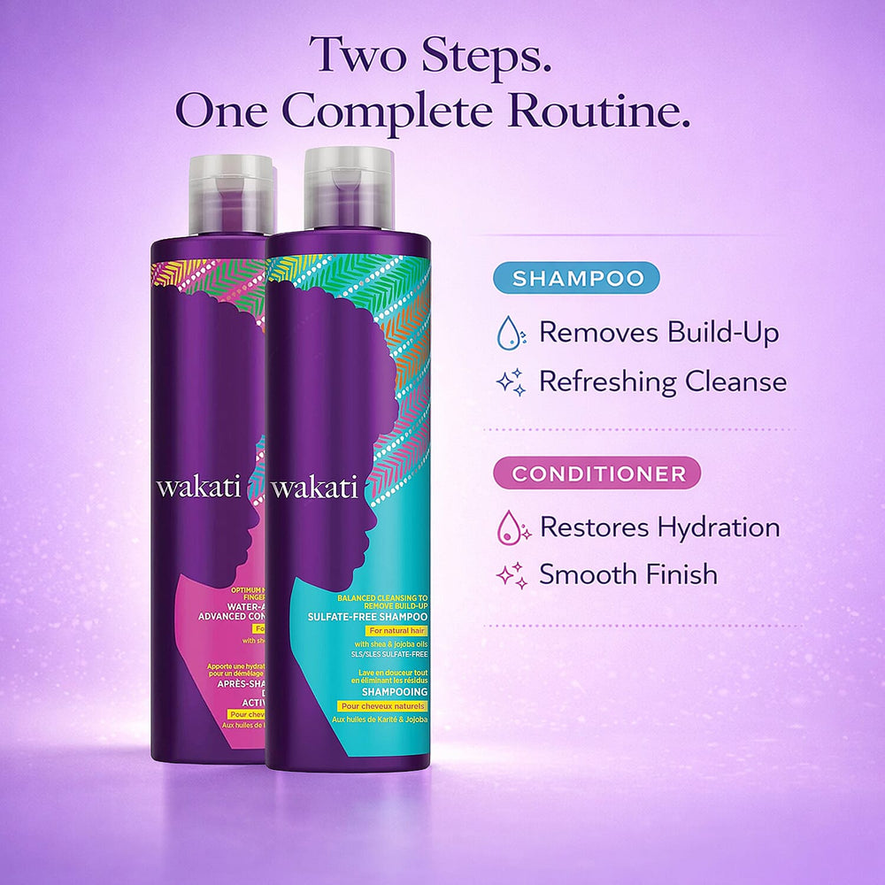 Wakati Sulfate-Free Shampoo & Conditioner Duo - 235ml Each
