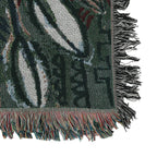 Soft Woven Jacquard Couch Throw - Wall Hanging (Size 152x127cm) - Black