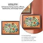 Made from Genuine Gemstone Hand Made Wall Art (Size 25x33x1 cm) - Flower