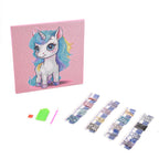 Set of 4 Canvas DIY Diamond Paintings (35 x 35 cm) - Multicolour