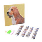 Set of 4 Canvas DIY Diamond Paintings (35 x 35 cm) - Multicolour