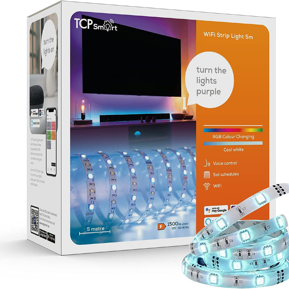 TCP Smart Smart LED Color Changing Strip Lights - White