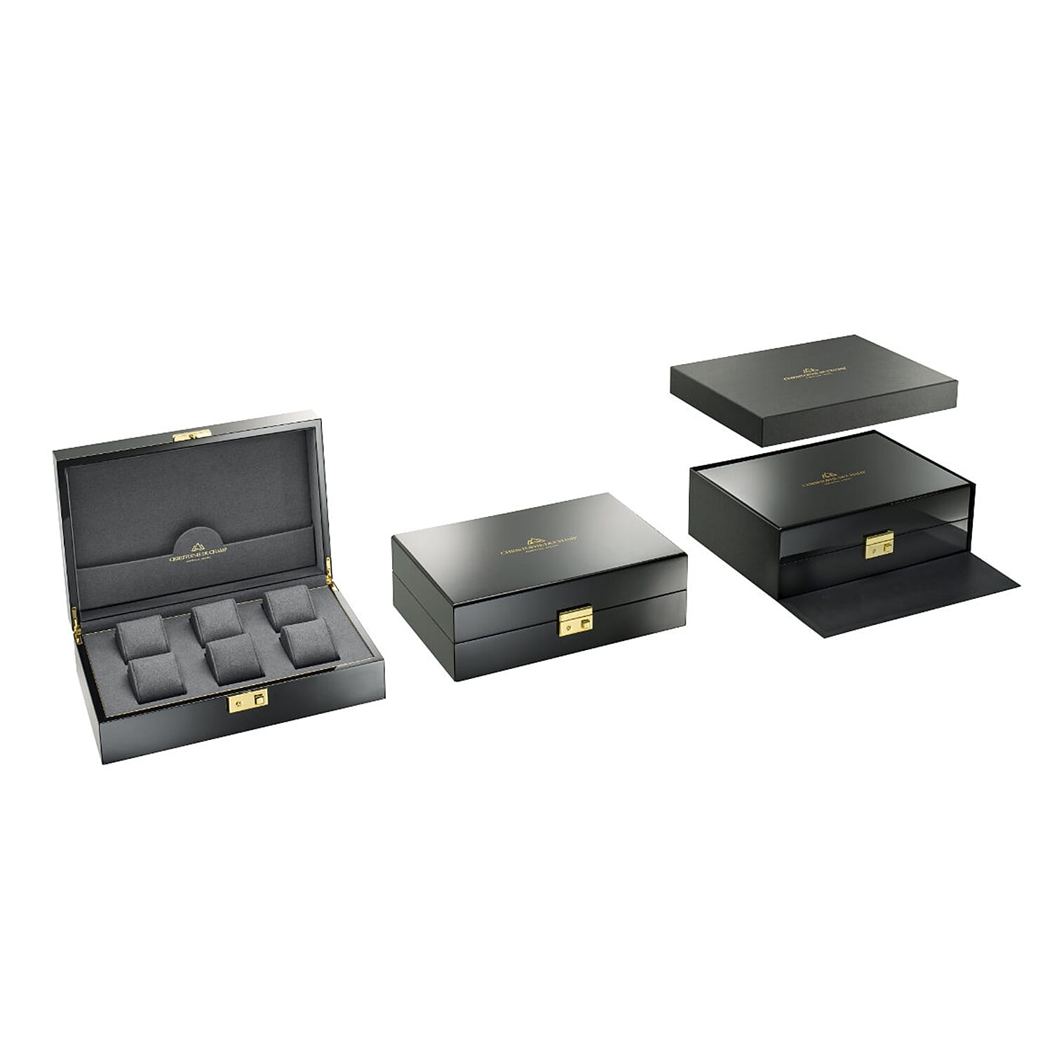 Watch Box (Size 213x100x318 cm) - Black