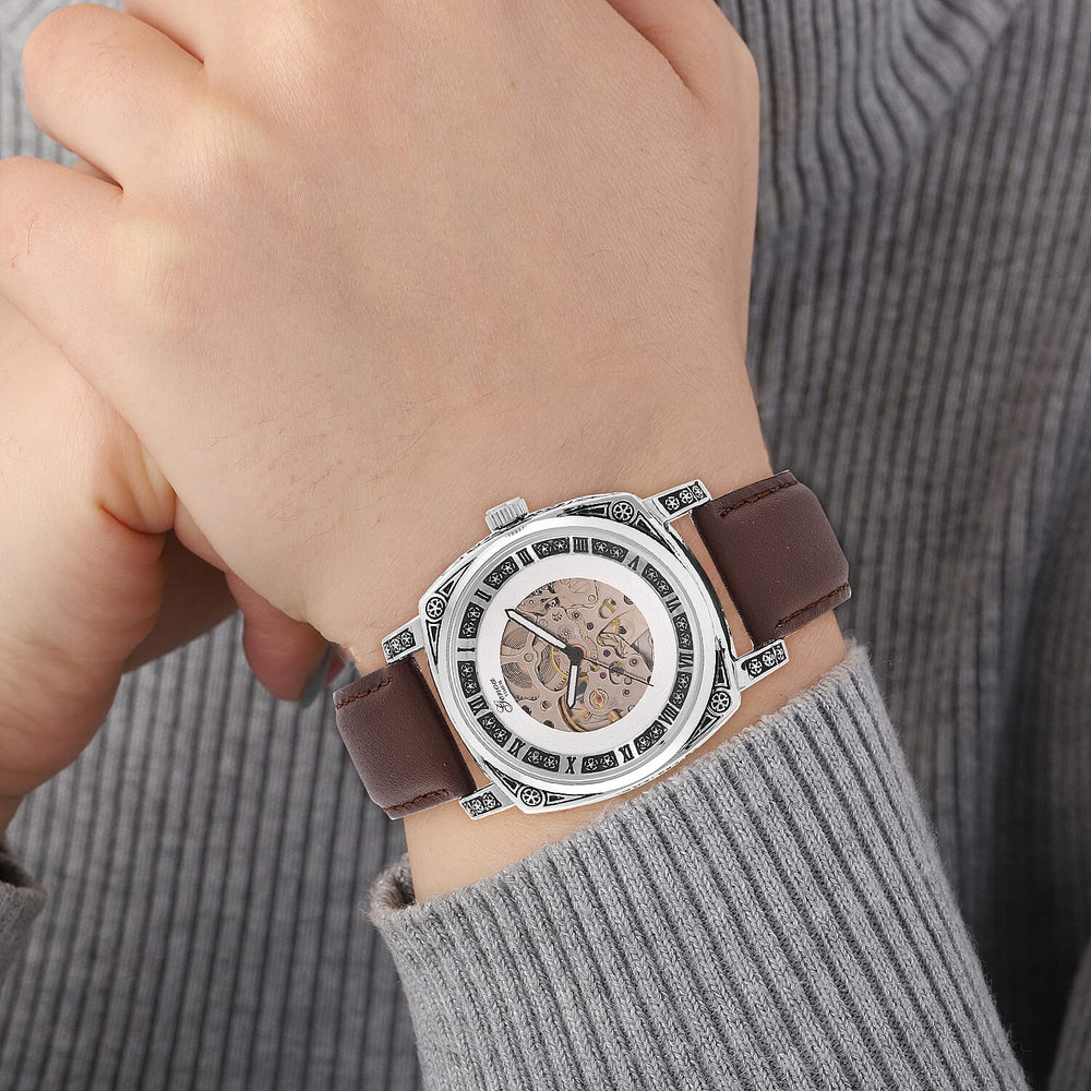 Designer Inspired - GENOA Automatic Mechanical Movement Watch with SKELETON Design - Limited Stock