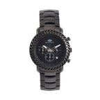 MAJESTY Multifunction Movt. Black Dial 3 ATM Water Resistant Watch with Stainless Steel Chain Strap in Black Tone